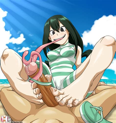 Rule 34 Beach Feet Female Flip Flops Foot Fetish Footjob Green Hair Long Tongue Male Male Pov