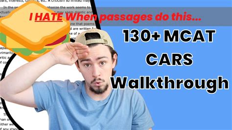 Mcat Cars Walkthrough Aamc Sample Test Cars Passage Youtube