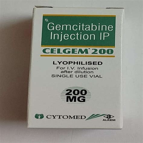 Celgem 200mg Injection At Rs 1298 Vial Anti Cancer Injection In