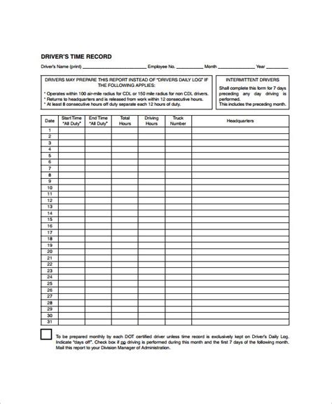 Daily Log Templates 11 Free Word Excel And Pdf Formats Templates