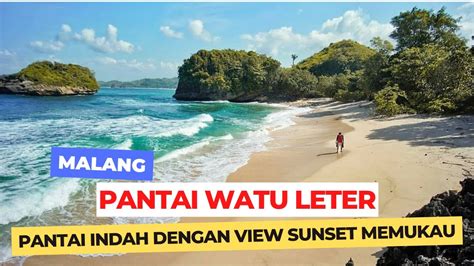 Pantai Watu Leter Malang Keindahan Pesisir Dibalik Pohon Cemara Yang