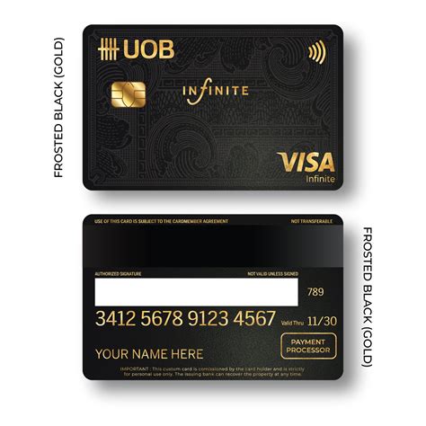 Metal Card Uob Infinite Gold Link Co