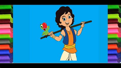 How To Draw Kisna Cartoon Drawing Maha Yodha Kisna Cartoon 2020