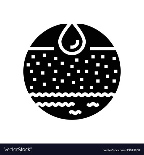 Aquifer Analysis Hydrogeologist Glyph Icon Vector Image