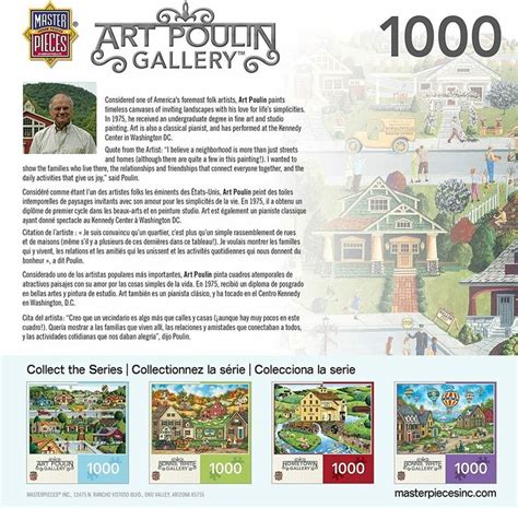 Hometown Gallery Bungalowville 1000 Piece Jigsaw Puzzle By Art Poulin