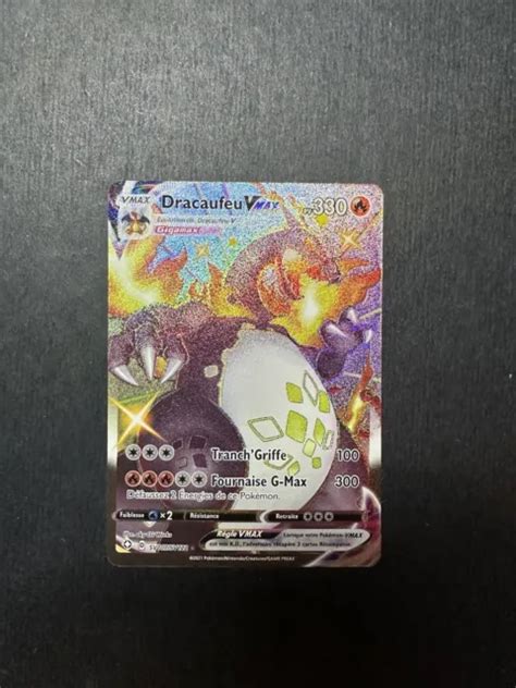 Carte Pokemon Dracaufeu Sv Sv Vmax Shiny Ep E Et Bouclier Eb