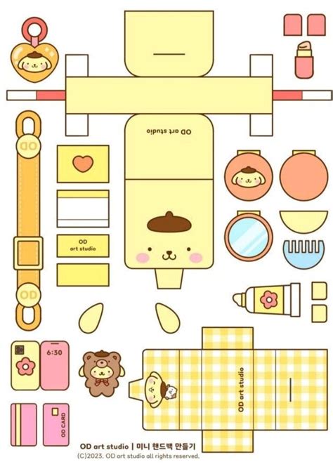 Pompompurin💗 In 2023 Hello Kitty Crafts Paper Dolls Diy Paper Doll