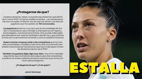 Jenni Hermoso ESTALLA CONTRA LA RFEF TRAS NO SER CONVOCADA POR Montse