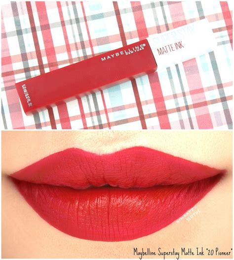 Maybelline Superstay Matte Ink Liquid Lipstick 20 Pioneer Review And