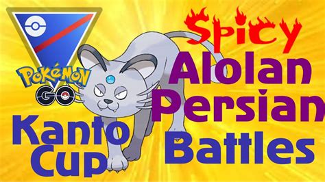 Alolan Persian Kanto Cup Battles Go Battle League Pokebattler