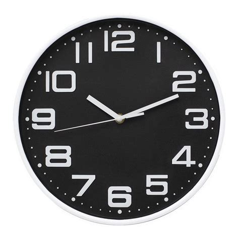 Reloj De Pared Negro De Cm Dcasa Por