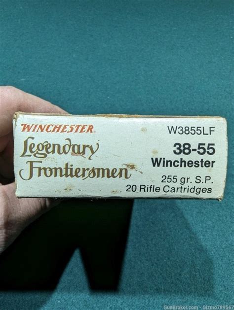 Full Box Of Winchester Legendary Frontiersmen 38 55 255gr Sp Ammo Vintage Ammo At Gunbroker