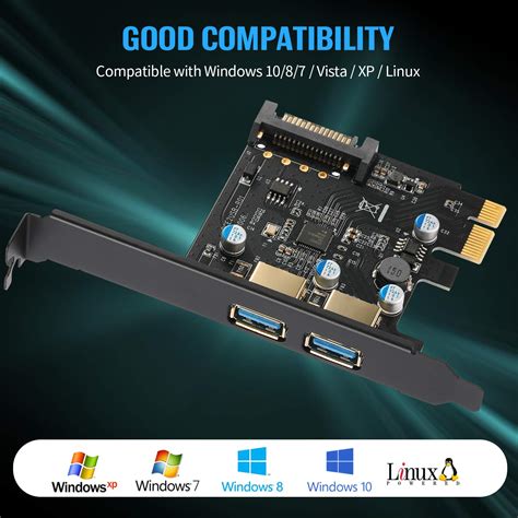 Buy BEYIMEI USB3 0 2 Port Expansion Card PCI E To USB 3 0 Type A