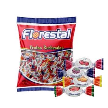 Bala Recheada Frutas 700g Florestal Shopee Brasil