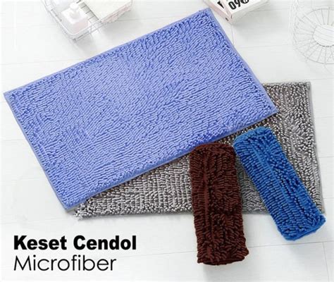 Keset Cendol Bulu Microfiber Keset Cendol Anti Slip Keset Lantai Kamar