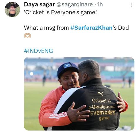 Ind Vs Eng Fans Get Emotional As Sarfaraz Khan Finally Makes His Test