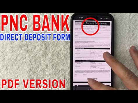 Pnc Bank Direct Deposit Form Youtube Worksheets Library