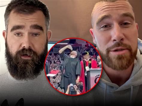 Jason Kelce Defends Brother Travis Kelce’s Graduation Beer Chug Showbizztoday