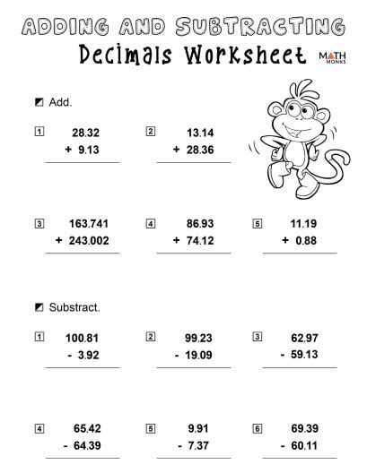 Math Made Easy Our Favorite Adding And Subtracting Decimals Worksheets Library