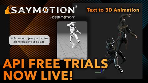 Deepmotion Ai Driven 3d Animation Video And Text To 3d Motion