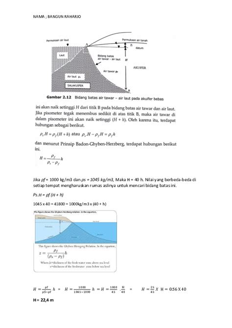 Doc Aliran Air Tanah Bgn R Docx Bangun Raharjo