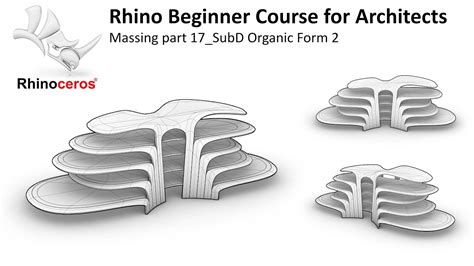 17 Rhino Beginner Course For Architects Massing Part 16 SubD Organic