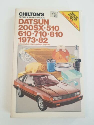 Datsun Sx Chilton Repair Tune Up Guide