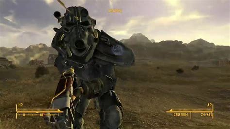 Fallout New Vegas Bos Soldiers Secure Ycs 186 Gauss Rifle Youtube