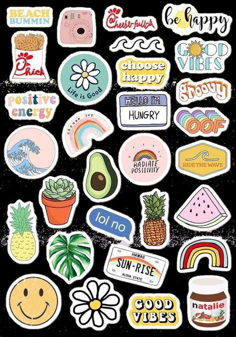 Pin By On Aesthetic Stickers Preppy Stickers Cool Stickers