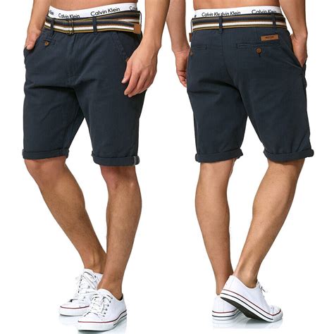 Indicode Chino Shorts Herren Casual Bermuda Kurze Stretch Hose Capri