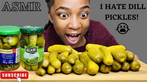 Asmr Pickle Challenge 먹방 Asmr Phan Crunchy Eating Sounds Whispering Asmr Tangeni Asmr