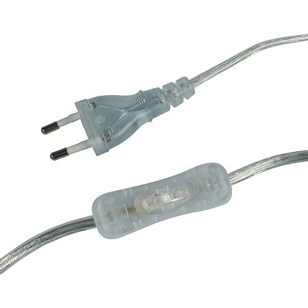 M Kabel Transparent X Mm G Isolierte Leitung Rund Leuchtenkabel