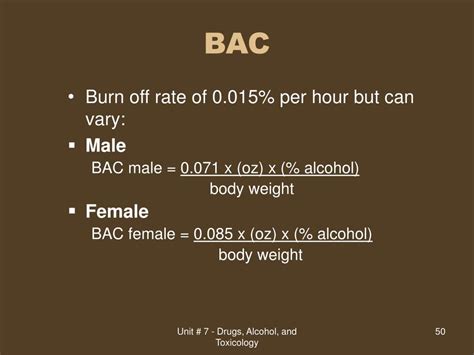 PPT Unit 7 Drugs Alcohol And Toxicology PowerPoint Presentation