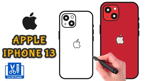 How To Draw Iphone Drawing Apple Phone Step By Step Youtube