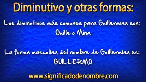 Significado de Guillermina Qué significa Guillermina YouTube