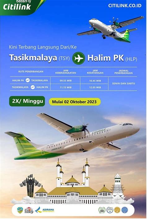 Neh Harga Tiket Penerbangan Citilink Tasik Jakarta Bandara Wiriadinata