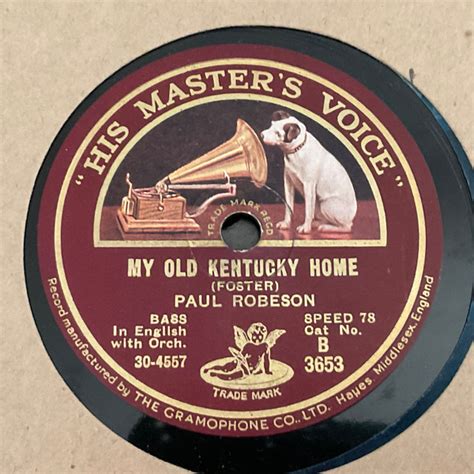 Paul Robeson – My Old Kentucky Home / Ol’ Man River (1930, Shellac) - Discogs