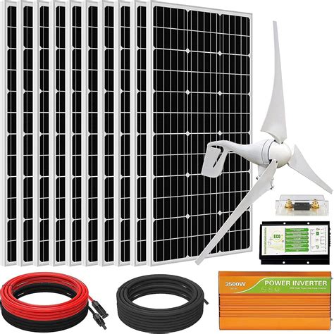 Buy Eco Worthy 1400w Solar Wind Power Kit 1x 400w Wind Turbine With