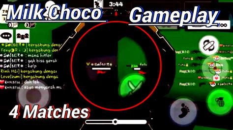 Milk Choco Gameplay | 4 Matches, MilkChoco Online Fps - YouTube