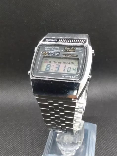 Montre Num Rique Vintage Seiko Lcd A G Quartz Alarme