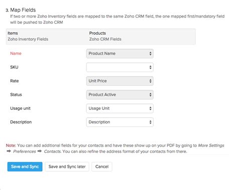 Zoho Inventory Crm Integrations