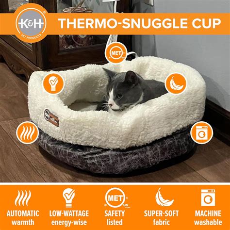 Cozy Comfort for Your Furry Friend: K&H Heated Cat Bed Review - Dog