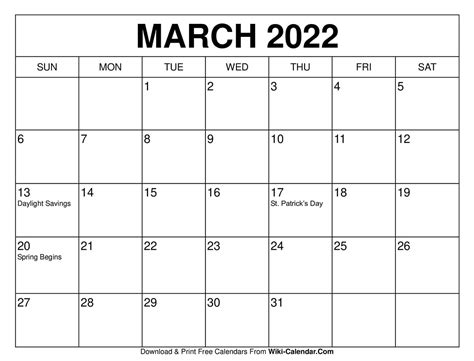 Blank Calendar Mar 2022 May Calendar 2022
