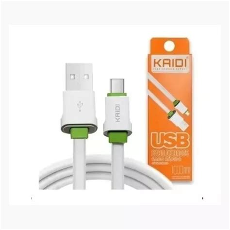 Cabo Usb C De Dados Carga Tipo C Refoçado Rápido Turbo Kaidi MercadoLivre