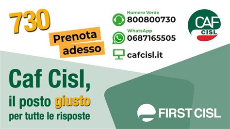 Campagna Fiscale Affidati Allesperienza Del Caf Cisl First Cisl