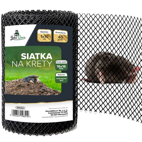 SIATKA NA KRETY NORNICE MOCNA PRZECIW KRETOM CZARNA PREMIUM 40g M2