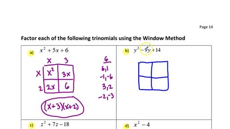 1 2b Factoring Basic Trinomials Youtube