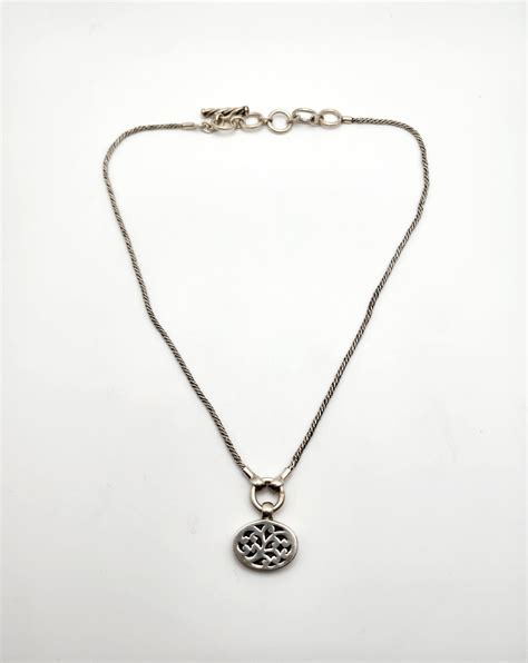 Lois Hill Sterling Silver Balinese Necklace With Pendant