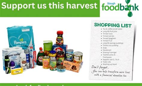 Harvest Food Donation Appeal Slough Foodbank