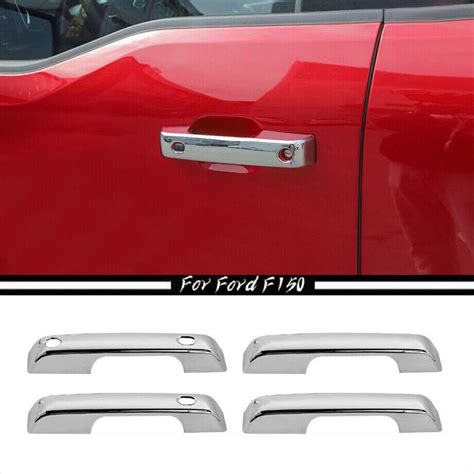 For 2021 2023 Ford F150 F 150 Abs Chrome Side Door Handle Cover Trim Decor 4pcs Ebay